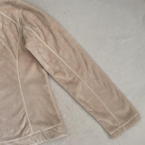 Lands’ End | Cozy Mock Neck Full Zip Jacket Cream (M 10-12) - Picture 14 of 16